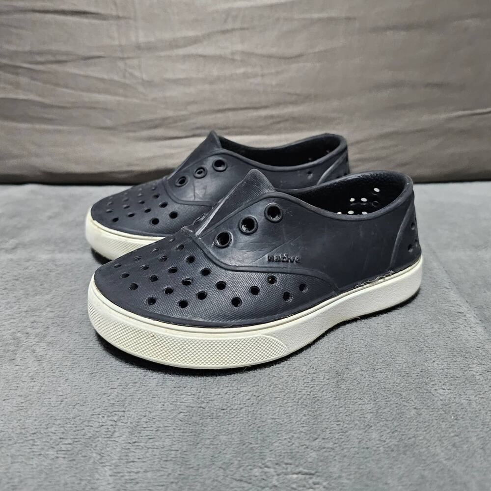 Native Shoes Miller Slip On Black Kids C6 Boys Girls Casual Easy